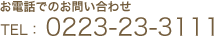 TEL:0223-23-3111